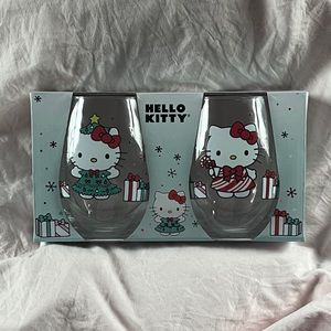Hello kitty Christmas glasses ❤️